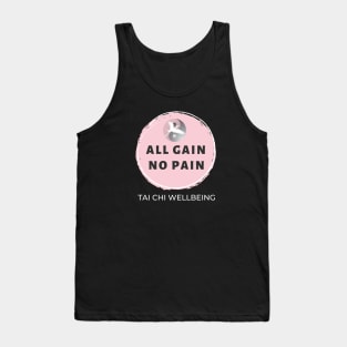 All gain, no pain Tai Chi Wellbeing (dark) Tank Top
